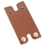 Housse de rasoir de s�curit� en cuir - �tui de protection en brun clair pour rasoirs de s�curit� - protecteur ...