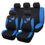 [jamais utilis�] housses de si�ge auto respirantes en maille flying banner, motif papillon color�, protection ...