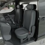 Housse de siège auto / utilitaire - sur mesure pour renault kangoo 3 rab (dès 04 / 2021) - 1 siège conducteur ... Housse de siège auto / utilitaire - sur mesure pour renault kangoo 3 rab (dès 04 / 2021) - 1 siège conducteur ...