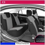 Housses de siège sur mesure pour c3 (07 / 2016 à 05 / 2020) housse voiture / auto d'intérieur jeu complet ... Housses de siège sur mesure pour c3 (07 / 2016 à 05 / 2020) housse voiture / auto d'intérieur jeu complet ...
