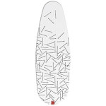 Housse de table � repasser 130x47 universelle coton 5mm 6275 rayen