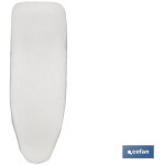 Housse de table � repasser �lastique matelass�e 140x60cm en coton gris m�tallis�