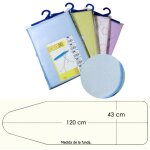 Housse table  repasser mousse 120x42 cm.