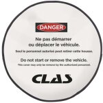 Clas - housse de volant danger pour condamner véhicules à inspection - eg 0031 equipements Clas - housse de volant danger pour condamner véhicules à inspection - eg 0031 equipements