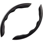 Housse de volant univers en pour voiture, lot de 2 couvre - volant universels en fibre de carbone, accessoire ...