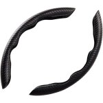 Housse de volant univers en pour voiture, lot de 2 couvre - volant universels en fibre de carbone, accessoire ...