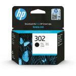 Hp 302 black original ink cartridge cartouche d'encre 1 pi�ce(s) rendement standard noir