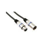 C�ble xlr - xlr m�le vers xlr femelle - 1 m - noir