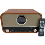 Hra1782ndbt st�r�o vintage, radio dab + / fm, lecteur cd - mp3, st�r�o, bluetooth, usb bois - bois - ...