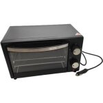 Htc equipement - four electrique 24v 300w 9l avec cable ac 90cm et fusible