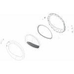 Hublot complet d'origine seche - linge 2978670900 essentiel b seche - linge 2978670900 essentiel b