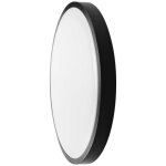 V - tac vt - 8618 plafonnier 18w led rond cadre noir blanc naturel 4000k ip44 - 76341