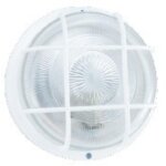 Hublot rond en verre �20cm + grille e27 ip44 - zenitech
