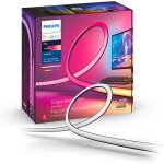 Philips - hue white and color ambiance, lightstrip hue play gradient pc pour cran 32 - 34 pouces, synchronisa ...