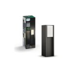 Ledkia - philips hue white turaco borne extrieure 1x9. 5w - anthracite, fonctionne avec alexa, google ...