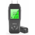Humidimètre pour bois - détecteur d'humidité numérique - Écran lcd rétroéclairé - détection fuite d'eau ... Humidimètre pour bois - détecteur d'humidité numérique - Écran lcd rétroéclairé - détection fuite d'eau ...
