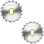 Festool - hw 160x2, 2x20 w18 lame circulaire wood standard 2 pcs ( 2x 768129 ) 160 x 2, 2 x 20 mm 18 ...