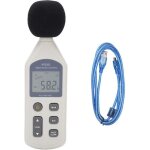 Hy?1361 sonom�tre num�rique �cran lcd portable moniteur de d�cibels usb enregistreur de bruit double ...