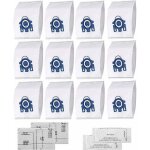 Hyclean 3d fjm sac d'aspirateur pour miele (12 sacs, 2 filtre pour moteur, 2 filtre vacuation) sac d'aspirate ...