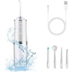 Hydropulseur �lectrique sans fil, 3 modes, 4 buses, nettoyage et rin�age des dents