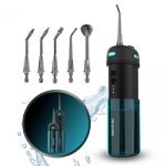 Hydropulseur de voyage compact et l�ger avec 3 modes et jusqu'� 8 intensit�s, une capacit� de 150 ml ...