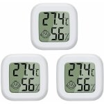 Hygromtre 3 pices mini lcd thermomtre numrique chambre de bb salon bureau rfrigrateur thermomtre ...