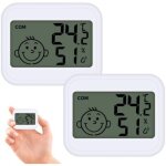 Hygrom�tre num�rique pour usage int�rieur, mini hygrom�tre, mini thermom�tre num�rique lcd, hygrom�tre ...