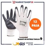 Gants de travail professionnel enduit en nitrile taille 9 - 12 paire