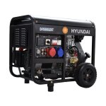 Hyundai groupe lectrogne dhy8500lek - t diesel fullpower triphas 7, 9 kva, monophas 6 kw