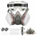 Hyy ar demi - masque respiratoire réutilisable 6200 avec lunettes pour peinture, vapeur organique, soudage, ... Hyy ar demi - masque respiratoire réutilisable 6200 avec lunettes pour peinture, vapeur organique, soudage, ...