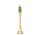 I giardini del re - torche en bambou 50 cm h cuve me'tallique 0, 200 l pour jardin exte'rieur