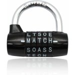 Combination lock 5 letter black for suitcases, makeup pull on - no keys required - perfect for escape ... Combination lock 5 letter black for suitcases, makeup pull on - no keys required - perfect for escape ...