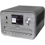 Soundmaster - icd1050sw lecteur cd argent radio internet, dab + , wifi, usb, avec enceintes