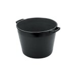 Ics - bac rond en polye'thyle'ne avec poigne'es noires 65 lt 55 cm x 41 h bac conteneur pour mout de ...