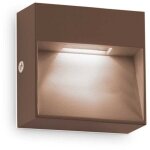 Dedra applique murale encastr�e ext�rieure led int�gr�e caf� 160lm 3000k ip65 - ideal lux