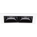 Ideal lux - downlight encastr� noir, 4000k, 6w