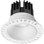 Ideal lux - game downlight encastr� rond led int�gr� sans garniture blanc 1100lm 3000k