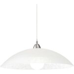 Ideal lux - lana - luminaire suspendu � 1 ampoule, petit d�me, chrome, e27