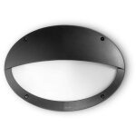 Ideal lux - maddi - applique murale ext�rieure � 1 demi - diffuseur noir ip66, e27
