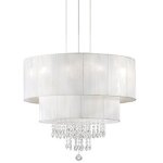 Ideal lux - opera - luminaire suspendu � 4 ampoules blanc
