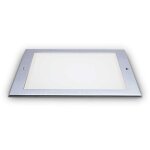 Ideal lux taurus �clairage au sol encastr� ext�rieur � led int�gr� large carr� en acier 620lm 3000k ip67 ...