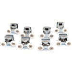 Idralite - kit 8 pi�ces roulettes de remplacement verre cabine de douche porte coulissante arkansas