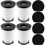 4 filtres pour aspirateur - pour techwood va20