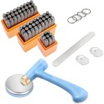 Ikodm ? kit d'estampage en m�tal 63pcs ? poin�ons chiffres et lettres 3mm ? acier au carbone tremp� ? ...
