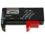 Ikodm - testeur de batterie aa aaa cd 9v 1. 5v lr03 lr6 lr14 lr20 testeur de batterie bouton noir bt ...