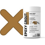 Ilcom - mastic �poxy bi - composant pour le remplissage des joints - brun clair - 1 kg