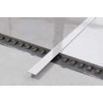 Ilcom - profil� t universel couvre - joint en acier inoxydable 2cm x 270cm - argent satin�
