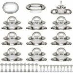 ?illets ovales twist verrouiller en laiton nickel� tourniquet bache avec contre - rivure et rivet pour ...