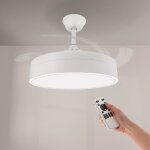 Iluminashop - ventilateur de plafond led messe cct - ledme - lm8086