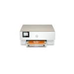 Imprimante multifonction tout en un hp envy inspire 7224e blanc et beige Imprimante multifonction tout en un hp envy inspire 7224e blanc et beige